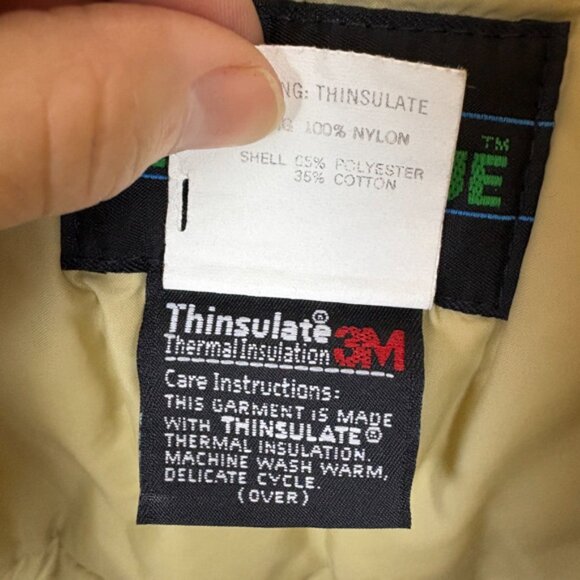 VINTAGE REI Jacket Womens Large 12 Gortex Blue Green Long Rain Coat RARE 90s - Picture 4 of 12